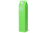 Банк 106*24*24мм силы формы коробки молока пластиковый с логотипом печатания цвета
